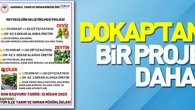 DOKAP'TAN BİR PROJE DAHA!