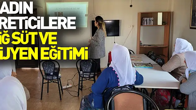 Salıpazarı'nda kadın üreticilere çiğ süt ve hijyen eğitimi verildi