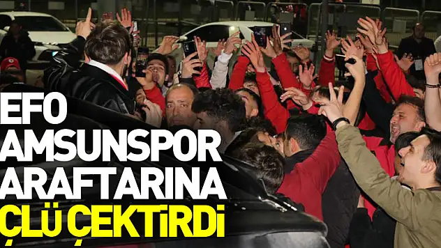 Sefo Samsunspor taraftarına üçlü çektirdi