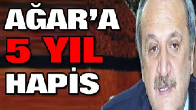 Mehmet Ağar'a 5 yıl hapis