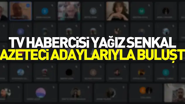 TV Habercisi Yağız Şenkal Gazeteci Adaylarıyla Buluştu
