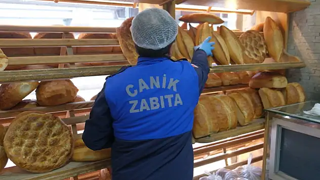 Canik zabıtası fırınları denetledi