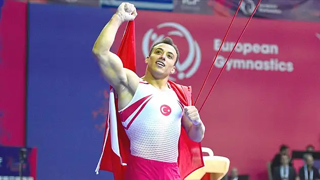 Milli cimnastikçi Adem Asil, halka aletinde de Avrupa şampiyonu oldu