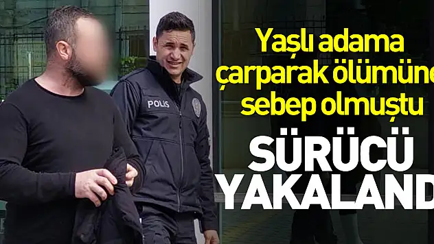 Yaşlı adama çarparak ölümüne sebep olup kaçan sürücü yakalandı
