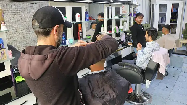 Berberlerde bayram mesaisi