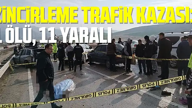 Ankara'da zincirleme trafik kazası: 1 ölü, 11 yaralı