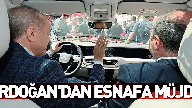 Cumhurbaşkanı Erdoğan'dan esnafa müjde