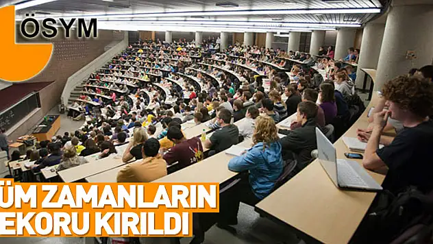 YKS'ye başvuruda tüm zamanların rekoru kırıldı