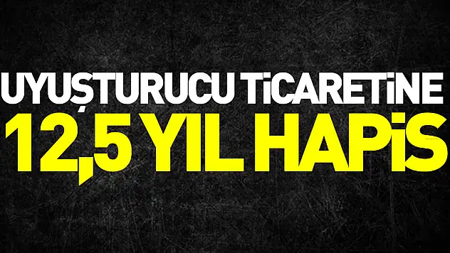 Uyuşturucu ticaretine 12,5 yıl hapis