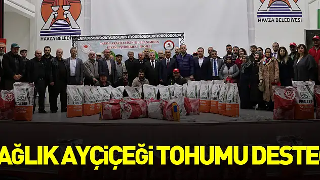 Üreticiye yağlık ayçiçeği tohumu desteği