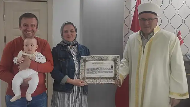 Samsun'da yaşayan Rus kadın Müslüman oldu