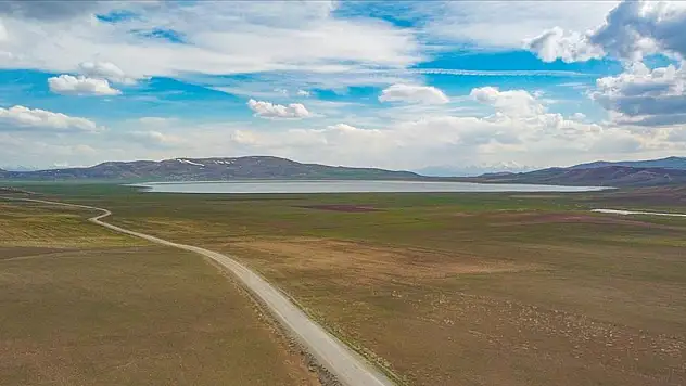 Van'da yazın kuruyan Akgöl, son yağışlarla eski görünümüne kavuştu