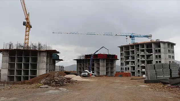 TOKİ'nin İslahiye'deki deprem konutları projesinde 5 blok tamamlanıyor