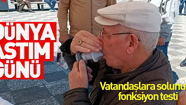 Dünya Astım Günü: Vatandaşlara solunum fonksiyon testi