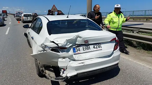 Samsun'da zincirleme trafik kazası: 1 yaralı