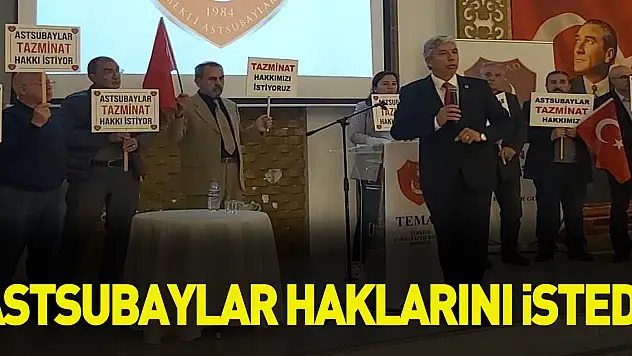 Emekli astsubaylar tazminat haklarını istedi