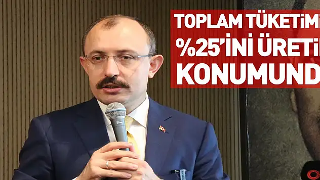 Ticaret Bakanı Mehmet Muş: 'Türkiye toplam petrol tüketiminin yüzde 25'ini üretir konuma geldi'