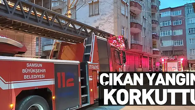 Samsun'da bir evde çıkan yangın kısa sürede söndürüldü