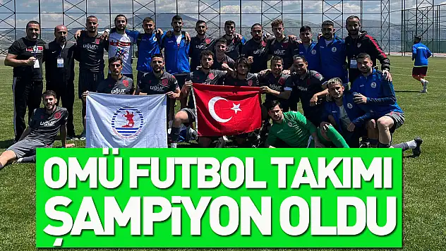 OMÜ Futbol Takımı şampiyon oldu