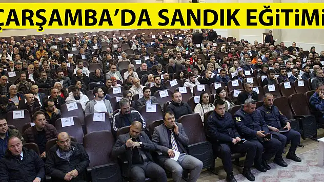 ÇARŞAMBA'DA SANDIK EĞİTİMİ