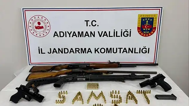 Adıyaman'da silah kaçakçılığı operasyonu