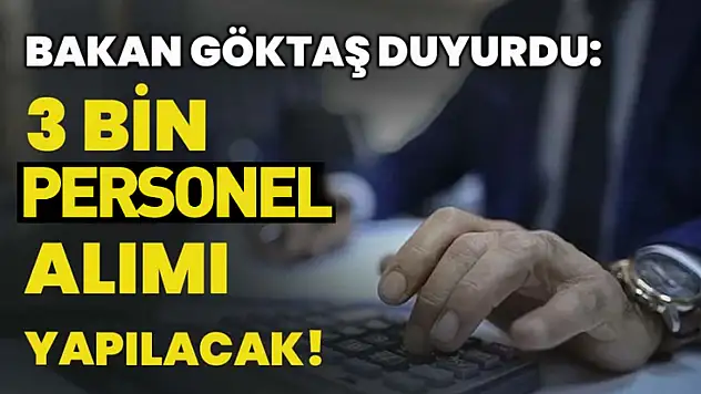 Aile ve Sosyal Hizmetler Bakanlığı'na 3 Bin Personel Alımı