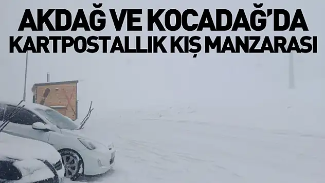 Akdağ ve Kocadağ'da Kartpostallık Kış Manzarası