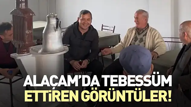 Alaçam'da tebessüm ettiren görüntüler!