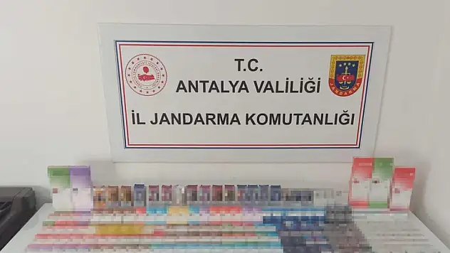 Alanya'da kaçak sigara operasyonu