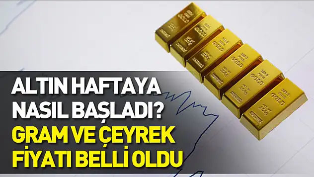 Altın haftaya nasıl başladı? Gram ve çeyrek fiyatı belli oldu