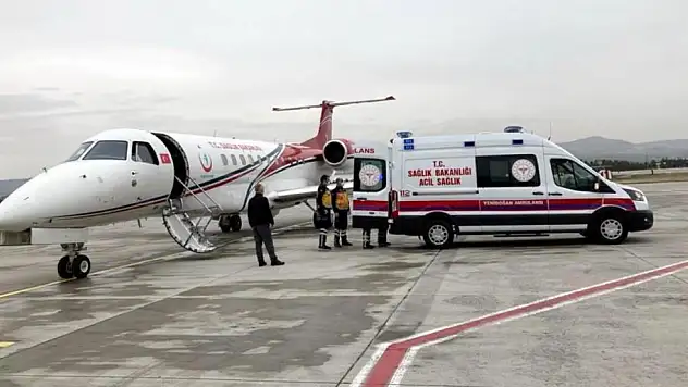 Ambulans uçak 7 yaşındaki çocuk için havalandı