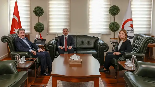 Ankara ve OMÜ Rektörlerinden Vali Tavlı'ya Ziyaret