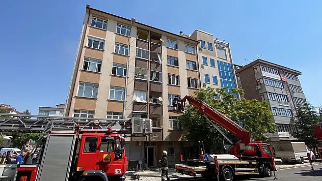 Apartmanda yangın paniği