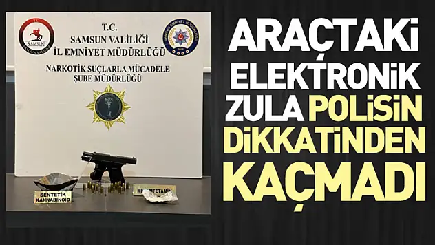 Araçtaki Elektronik Zula Polisin Dikkatinden Kaçmadı