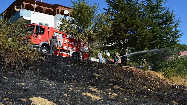 Arazi yangını kısa sürede kontrol altına alındı