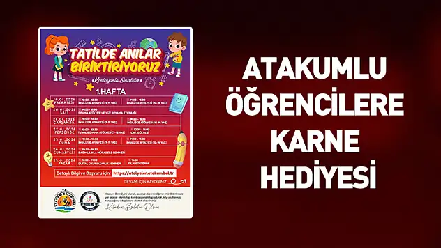 Atakum'da öğrencilere 'karne hediyesi' tadında dolu dolu yarıyıl programı