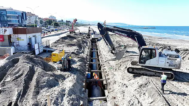 Atakum sahilinde altyapı güçleniyor