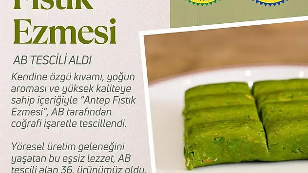 Avrupa Birliği tarafından coğrafi tescil alan yeni ürün belli oldu !