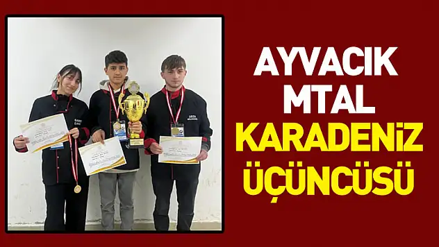 Ayvacık MTAL, Karadeniz üçüncüsü