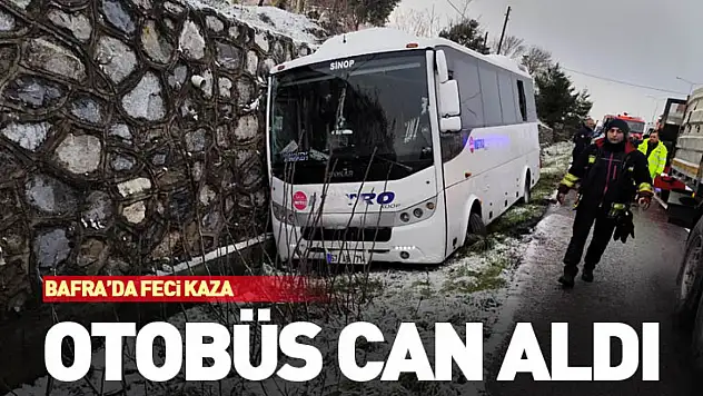 Bafra'da feci Kaza: otobüs can aldı