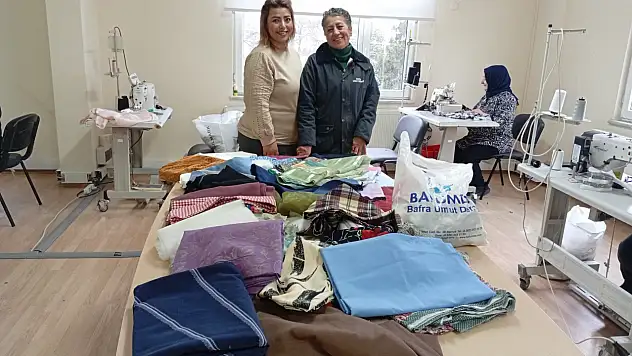 Bafra Umut Derneği'nden kadın kursiyerlere destek