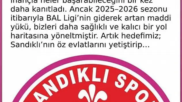 BAL ligine katılmama kararı aldı