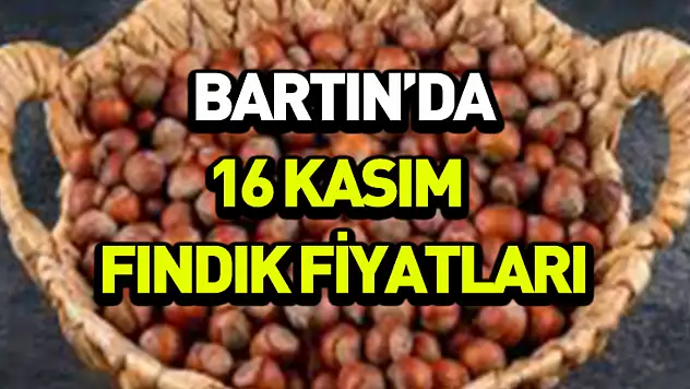 Bartın'da fındık piyasası 16 Kasım'a nasıl başladı? İşte sabah rakamı