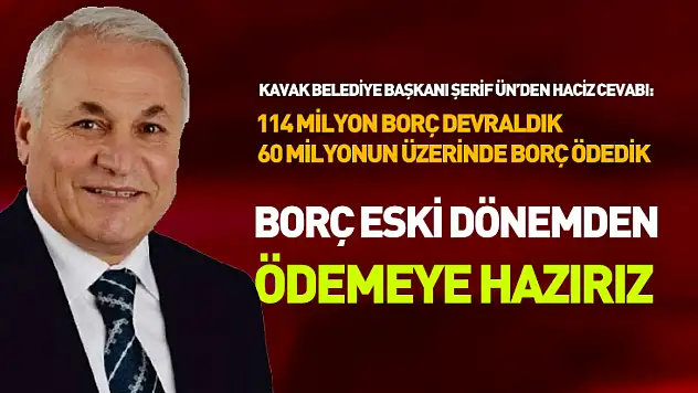 Başkan Ün'den haciz cevabı: 'Borç eski dönemden, ödemeye hazırız'