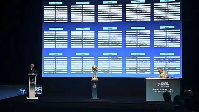 Basketbol' da 2025-2026 sezonu fikstür çekimi yapıldı