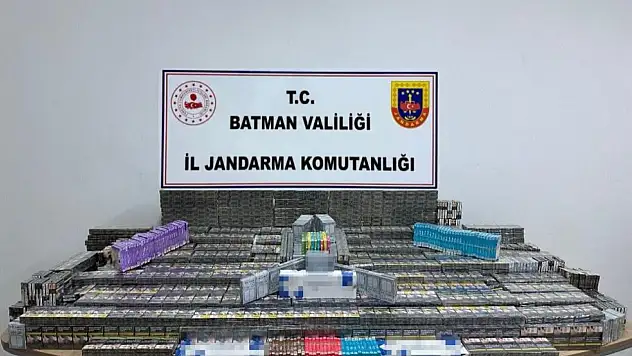 Batman'da kaçak sigara ele geçirildi