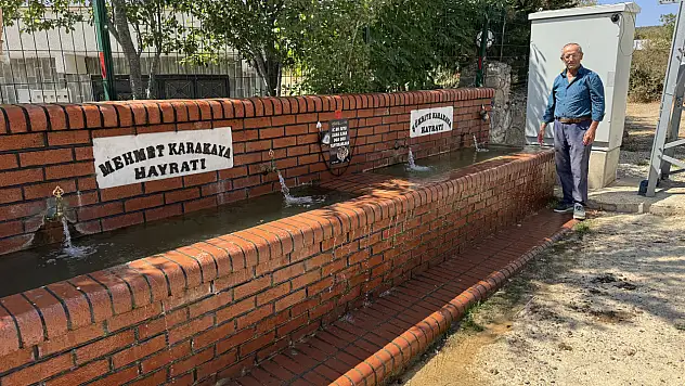 Bir damla su için yola çıktı, 75 çeşme yaptı