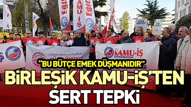 Birleşik Kamu-İş'ten Sert Tepki: 'Bu Bütçe Emek Düşmanıdır'