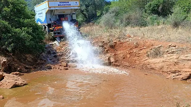 Bodrum'da göletlere su takviyesi