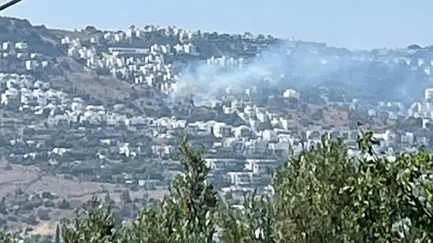 Bodrum'da korkutan yangın !